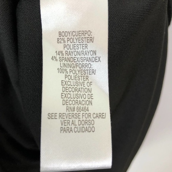 Sandra Darren gray black drawstring dress size M - Picture 4 of 5